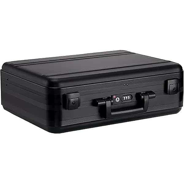 Amazon.com : urecimy Hard-Sided Aluminum Briefcase, Black, with Amazon.com : urecimy Hard-Sided Aluminum Briefcase, Black, with